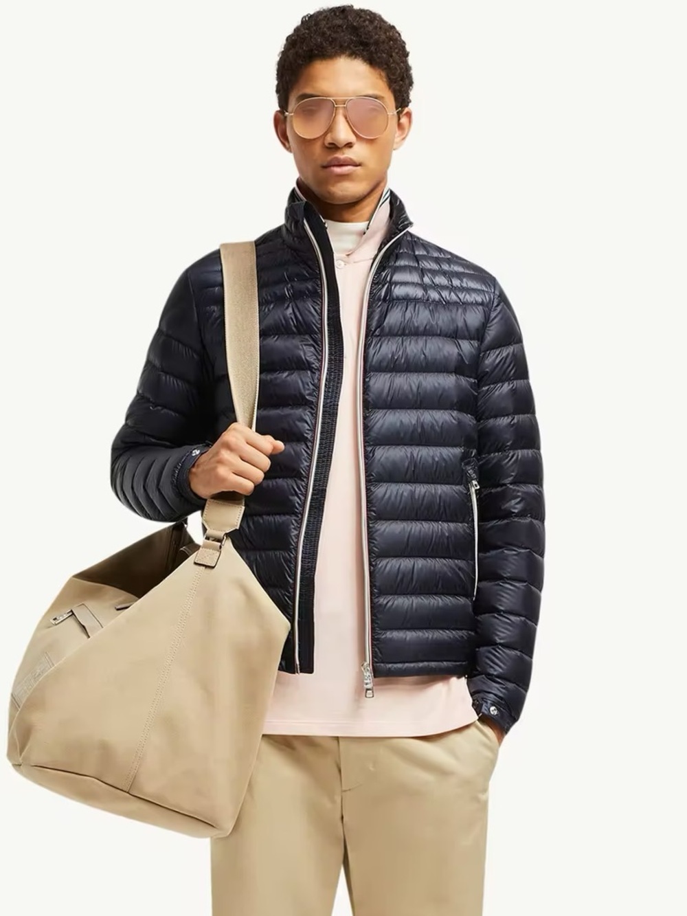 Moncler “Daniel” Down Quilted Puffer Jacket Navy Size 4 US Men’s L/XL $1,740